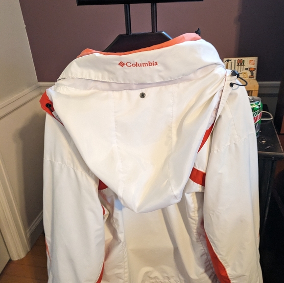 Columbia size large, white and orange jacket - Picture 7 of 7